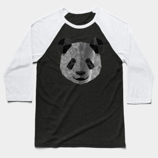 Panda Low Poly Double Exposure Art Baseball T-Shirt